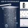 Wall-Mounted Shower System Combo Set with 10" Rainfall Shower Head, Handheld Shower, and Brass Valve Rough-In - 4 of 4