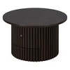 CAVINAS Modern Wooden Side Table Square Coffee Table with 4 Storage Drawers, End Table for Living Room, Bedroom - 4 of 4