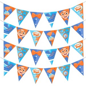 Treasures Gifted Blippi Birthday Banner Pennant - Blippi Party Supplies - 2 Pack - 1 of 4