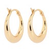 14K Gold Graduated Hoop Huggie Earring in 14K Yellow Gold Plated - 3 of 4