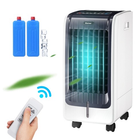 Costway portable air cooler fan & best sale heater humidifier with washable filter remote control