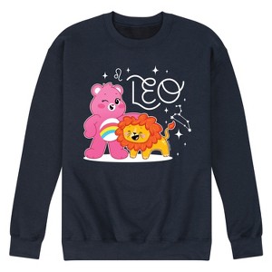 Men's - Care Bears - Leo Cheer Bear Graphic Fleece Sweatshirt - 1 of 4