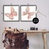 Stupell Industries Pink & Glam Butterflies Nature Black Framed Giclee Art (Set of 2) - 3 of 4