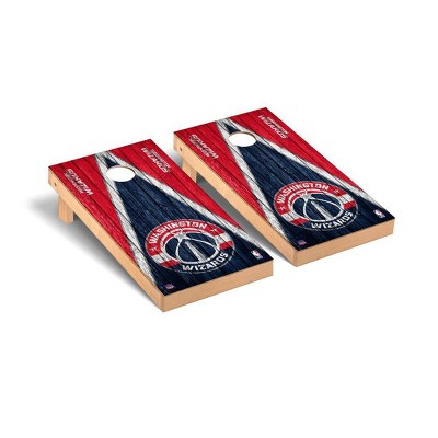 NBA Washington Wizards Premium Cornhole Board Triangle Weathered Version