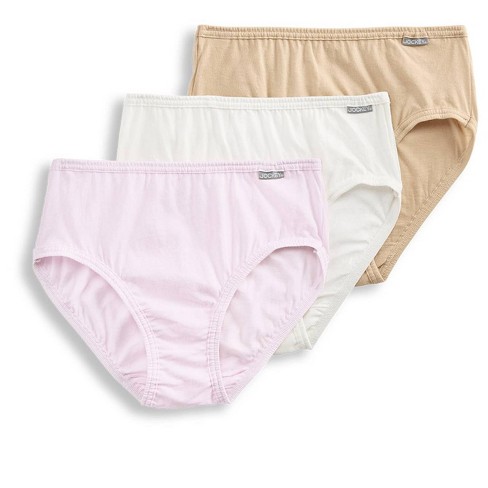 Jockey Women Classics Cotton Brief Underwear 3-Pack Ivory Size 7