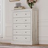 HOMCOM Farmhouse Dresser for Bedroom with 5 Drawers, 31" Wide Chest of Drawers - 2 of 4