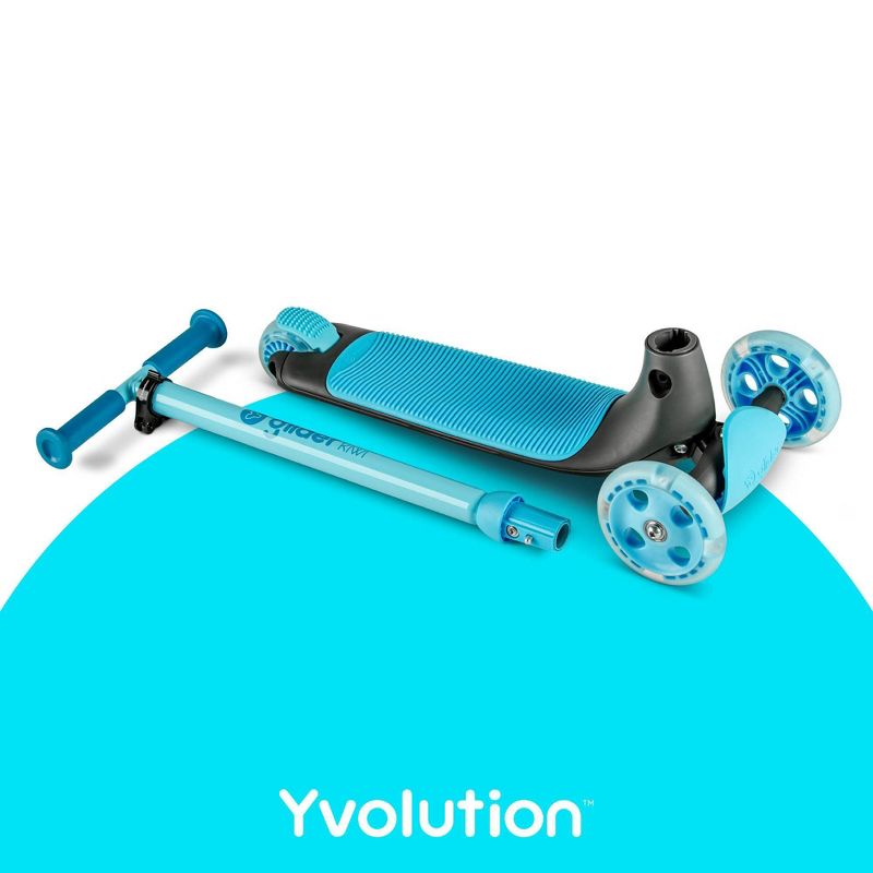 Yvolution Y Glider Kiwi 3 Wheel Kick Scooter with Light-Up Wheels, 4 of 10