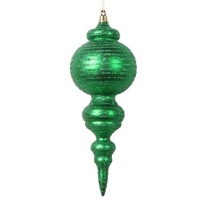 Vickerman 10" Matte with Glitter Finial Ornament - 1 of 1