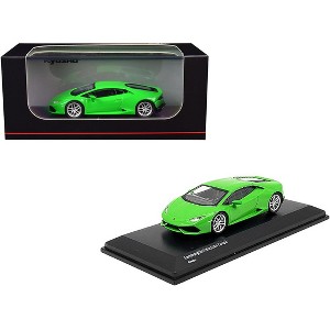 Lamborghini Huracan Coupe Bright Green 1/64 Diecast Model Car by Kyosho - 1 of 3