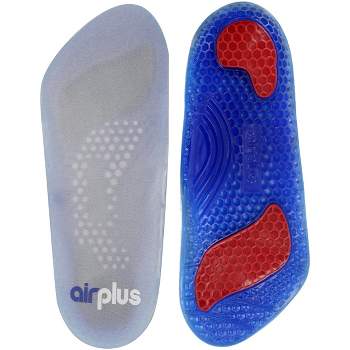 Airplus Men's Size 7-13 Gel Orthotic Stability 3/4 Length Shoe Insole