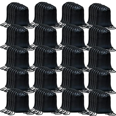 Generic 100 Pack Drawstring Backpack Bulk Drawstring Bags Cinch Sack for Gym,