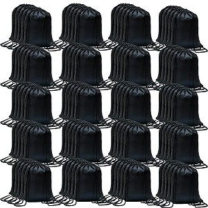 Generic 100 Pack Drawstring Backpack Bulk Drawstring Bags Cinch Sack for Gym, - 1 of 4
