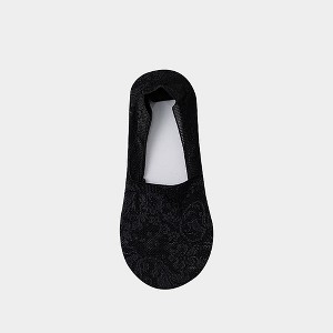 Anna-Kaci 3-Pack Women's Lace Mesh No Show Socks with Silicone Non-Slip Sole - 1 of 4