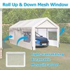 10' x 20' Heavy Duty Carport, Portable Car Canopy with Roll-up Ventilated Windows & Removable Sidewalls, Garage Car Port for Car Truck Boat Garden - 4 of 4