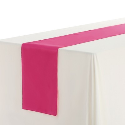 Unique Bargains Wedding Banquets Satin Table Runner 12 x 108 Inches 10 Pcs