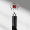 Unique Bargains Bottle Stoppers Lace Heart Zinc Alloy PTR 4.41"x1.50"x0.79" 1Pc - 2 of 3