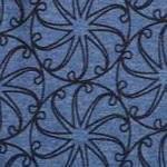 heather slate blue medallion