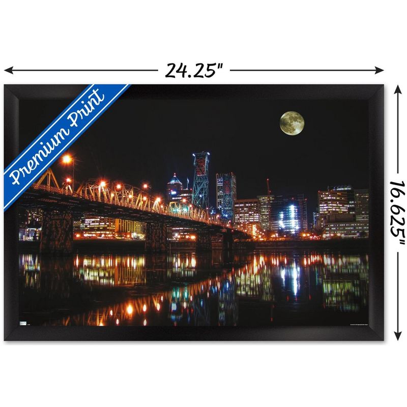 Trends International Cityscapes - Portland, Oregon Framed Wall Poster Prints, 3 of 7