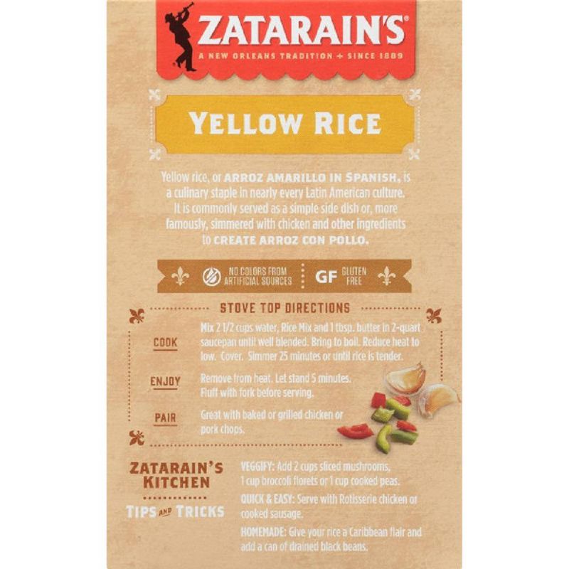 Zatarain&#39;s New Orleans Style Yellow Rice Mix - 8oz, 2 of 6