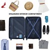 Spinner Suitcase Set with TSA Lock and Organizer Interior ABS Hardshell 3 Piece Luggage - Cuddlewood - 2 of 4