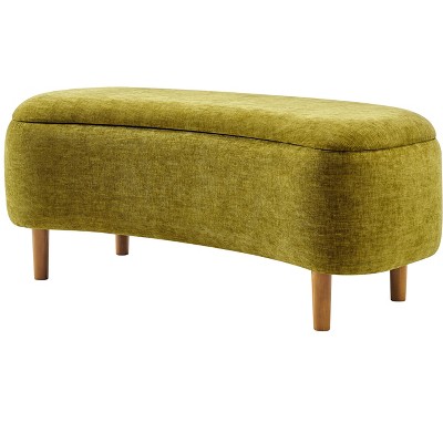 New Pacific Direct Leony Chenille Storage Bench