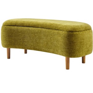 New Pacific Direct Leony Chenille Storage Bench - 1 of 4