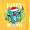 Men's - Lilo and Stitch - Happy Holidays Christmas Short Sleeve Graphic T-Shirt - 2 of 4