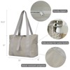 Wrapables Yoga Tote Bag, Gym, Work, Overnight, Travel Bag, Gray - 2 of 4