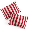 Deny Designs Avenie Modern Craft Spring Striped Comforter and Sham Set Red - 4 of 4