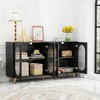 Hooseng Mid Century Modern Accent Cabinet, Sideboard Buffet with Acrylic Doors, Multifunctional Console Table with Storage for Living Room - 3 of 4