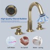 BWE 8 in. Widespread 2-Handle Mid-Arc Bathroom Faucet with Valve and cUPC Water Supply Lines - 2 of 4
