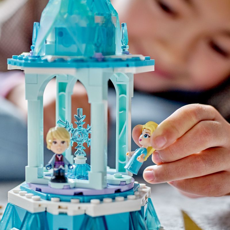 LEGO Disney Frozen Anna and Elsa&#39;s Magical Carousel Building Toy Set 43218, 4 of 9