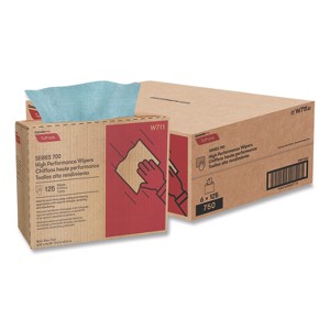 Cascades PRO Tuff-Job S700 High Performance Wipers, Blue, 9.75 x 16.75, 125 / Box, 6 Boxes / Carton - 1 of 1