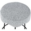 Meridian Furniture,Fleur Grey Fabric Counter Stool - 2 of 4