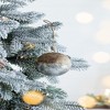 NAYSAYE Party Decoration and Accessories Wood Christmas Ball Hanging Ornament Set for Holiday Celebration, Brown, 4"*4"*0.55" - 2 of 4