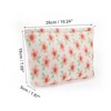 Unique Bargains Women Portable Floral Makeup Bag Pink 1 Pc - 2 of 3