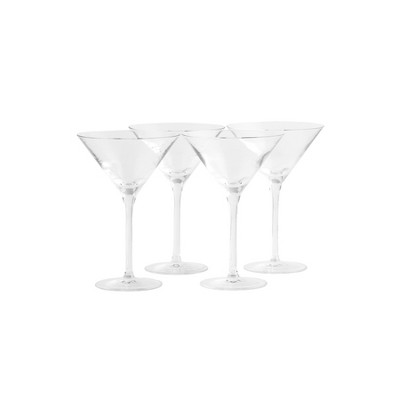 Stolzle Lausitz Feast It Forward 8 Ounce Crystal Martini Glass, Set of 4