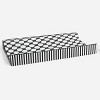 Bacati - Dots/Pin Stripes Black/White Large Dots Changing Pad Cover - image 3 of 4