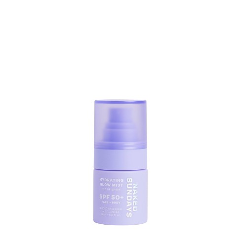 Naked Sundays Hydrating Glow Mini Mist Sunscreen Top Up Spray - Spf 50 ...