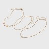 Girls' Multi Hearts Initial Necklace Set - art class™ - 2 of 3