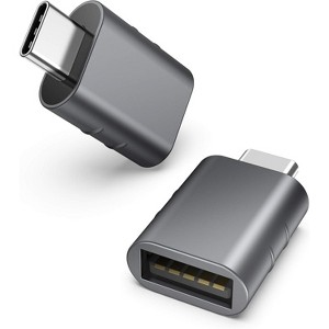 Syntech USB C to USB Adapter Pack of 2 USB C Male to USB 3.0 Female Adapter Compatible With Type C Devices - 1 of 4