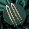 Women's Dangling Drop Earrings - Champayane Gold - 2 of 4