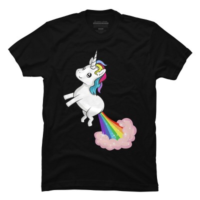 Men's Design By Humans How Does Your Unicorn Fly By cheela T-Shirt