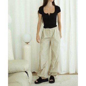 Women's Angelica Cargo Parachute Pant - PAPERMOON - 1 of 4