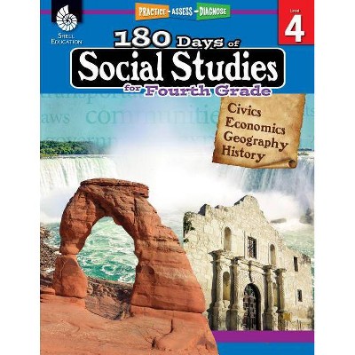 180 Days of Social Studies for Fourth Grade - (180 Days of Practice) by  Marla Tomlinson & Gita Wassmer & Margaret Williamson (Paperback)