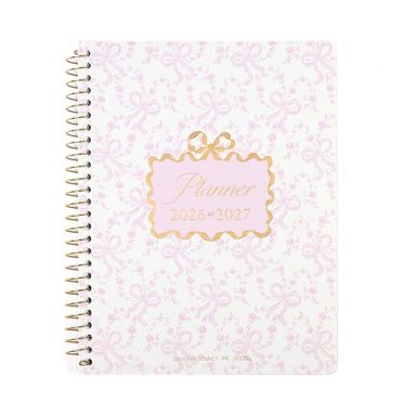 LoveShackFancy x Target - Yoobi Monthly and Weekly Planner 7"x 9" - Coquette Bow
