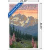 Trends International Lantern Press - Yellowstone Spring Flowers Framed Wall Poster Prints - 3 of 4