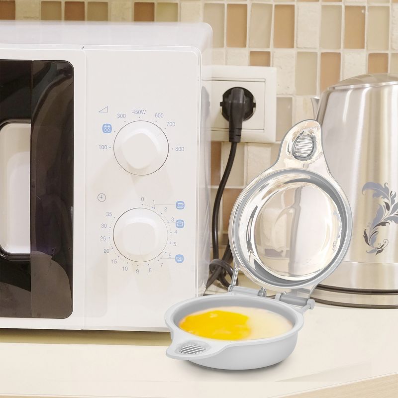 Hastings Home Microwave Egg Cooker and Portable Breakfast Omelet Maker - Two-Egg Capacity, 2 of 8