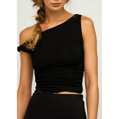 Women's Asymmetric Sleeveless Top - Sky to Moon