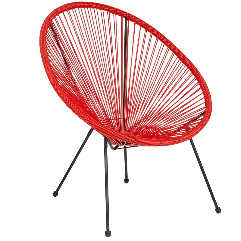 Flash Furniture Valencia Oval Comfort Series Take Ten Papasan Lounge Chair, 1 of 11